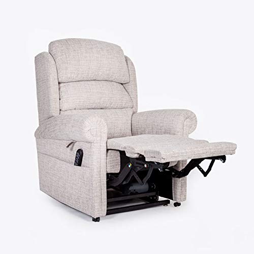 Fenetic Wellbeing, UK British Made - Cullingworth Dual Motor Riser Recliner Chair - Powered headrest and Lumbar Control - 5 Year Warranty