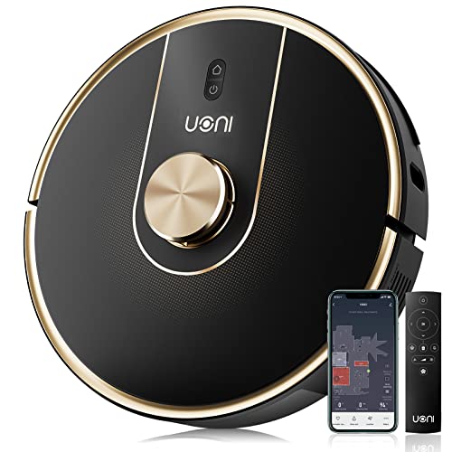 UONI, UONI Robot Vacuum Cleaner V980Plus, 2700Pa Robotic Vacuums Cleaner with Voice APP Remote Control, Self-Charging Cleaning Robot