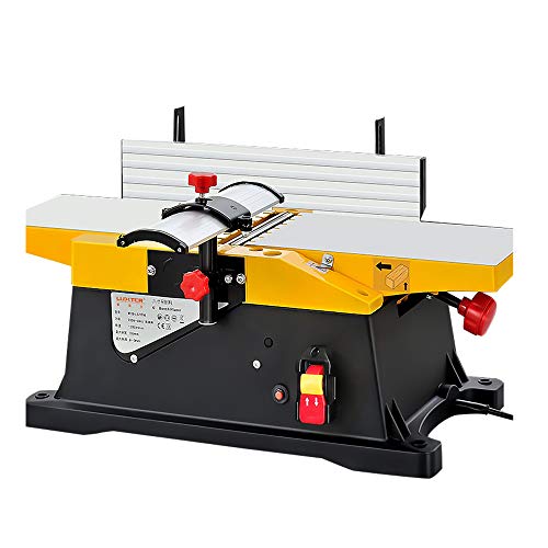 Upretty, Upretty Desktop Planer Multifunctional 6 Inch Benchtop Planer, 1800w 12000rpm Electric Benchtop Jointer Table Top for Wood Cutting