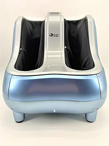 GLOBAL RELAX, VITALZEN® PRO Foot and Leg Massager – Blue (New 2021 Model) - Kneading, Pressure Massage- Foot Reflexology, Designed to Relieve Pain