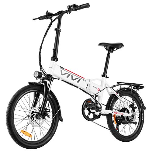 Vivi, VIVI Folding Electric Bike, 20'' Electric Bicycle 350W Ebike, Electric Bikes for Adults with Removable 36V 8Ah Lithium-Ion Battery, Shimano 7