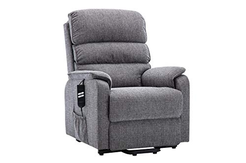 GFA, Valencia Dual Motor Riser Recliner Mobility Lift Chair in Grey Fabric