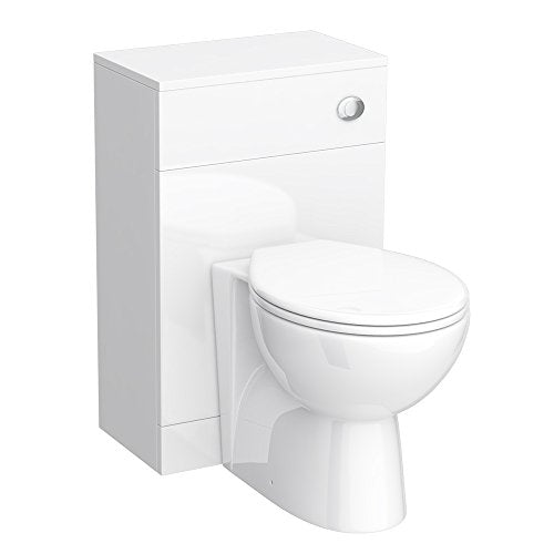 VeeBath, VeeBath Linx Bathroom Furniture Combination Set with Vanity Basin Cabinet, WC Toilet Unit, Pan & Cistern Pack - 1050mm