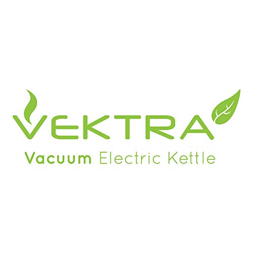 Vektra, Vektra VEK-1201B Vacuum Insulated Environmentally Eco Friendly Easy Pour Cordless Kettle, 1.2 Litre, Black/Red