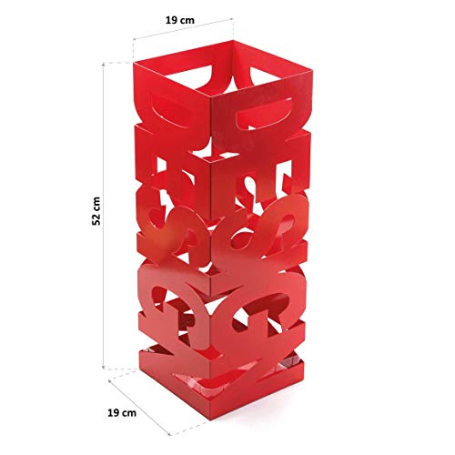 Versa, Versa  - Umbrella Stand Design 52 x 19 x 19 cm red