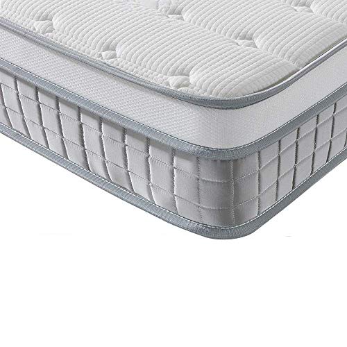Vesgantti, Vesgantti 2FT6 Mattress 75x190 cm - 9.6 Inch Small Single Pocket Sprung Mattress with Breathable Foam and Individually Wrapped
