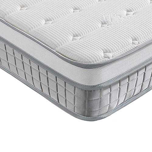 Vesgantti, Vesgantti 3FT Single Mattress, 9.6 Inch Pocket Sprung Mattress Single with Breathable Foam and Individually Wrapped Spring - Medium Firm Feel, Modern Box Top Collection