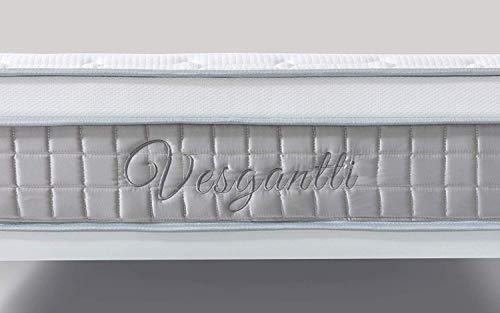 Vesgantti, Vesgantti 4FT Small Double Mattress, 9.6 Inch Pocket Sprung Mattress Small Double with Breathable Foam and Individually Wrapped Spring - Medium Firm Feel, Modern Box Top Collection
