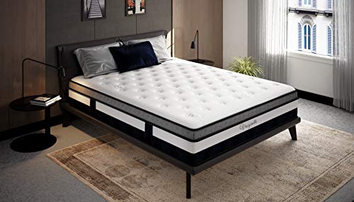 Vesgantti, Vesgantti 4FT6 Double Mattress, 10 Inch Pocket Sprung Mattress Double with Breathable Foam and Individually Pocket Spring - Medium