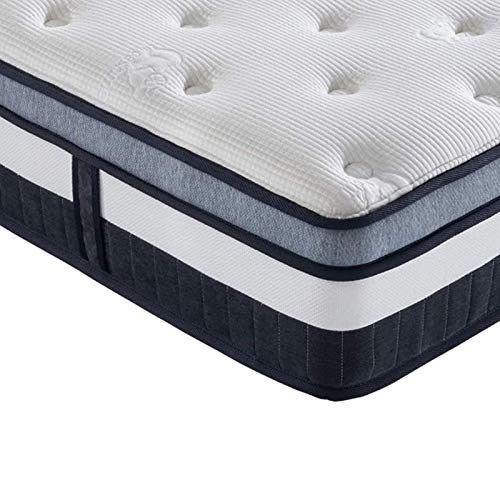 Vesgantti, Vesgantti 4FT6 Double Mattress, 10 Inch Pocket Sprung Mattress Double with Breathable Foam and Individually Pocket Spring - Medium