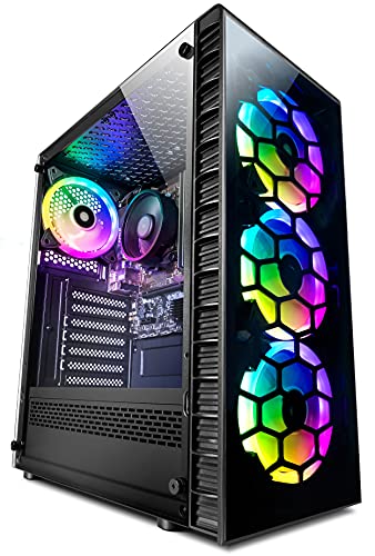 Vibox, Vibox I-1 Gaming PC - Quad Core Ryzen Processor - Radeon Vega 8 Graphics - 8GB RAM - 1TB Hard Drive - Windows 10 - WiFi
