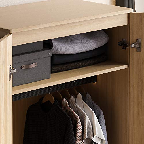 Vida Designs, Vida Designs Riano 2 Door Wardrobe, Pine With Shelf & Hanging Rail Wooden Bedroom Storage Furniture
