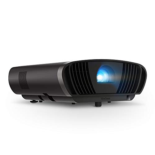 ViewSonic, ViewSonic X100-4K UHD Smart LED Home Cinema Projector with H/V lens shift, low fan noise, WiFi and Harman Kardon Audio - Black