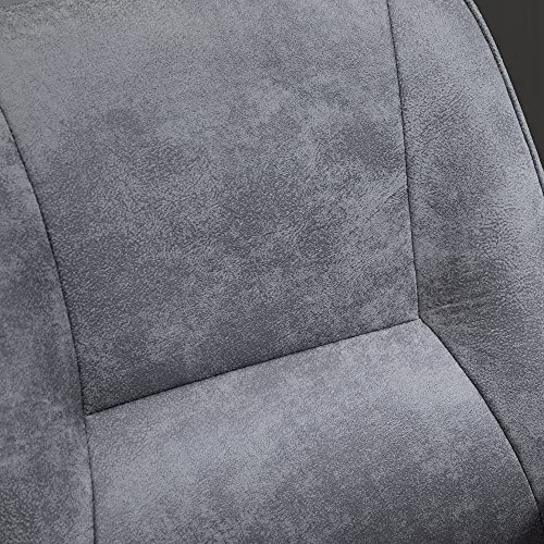Vinsetto, Vinsetto Swivel Computer Office Chair Mid Back Desk Chair for Home Study Bedroom, Light Grey