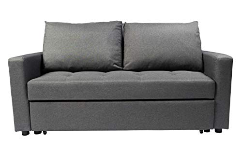 Visco Therapy, Visco Therapy Stylish and Comfortable 2 Seater Sofa Bed (Grey)