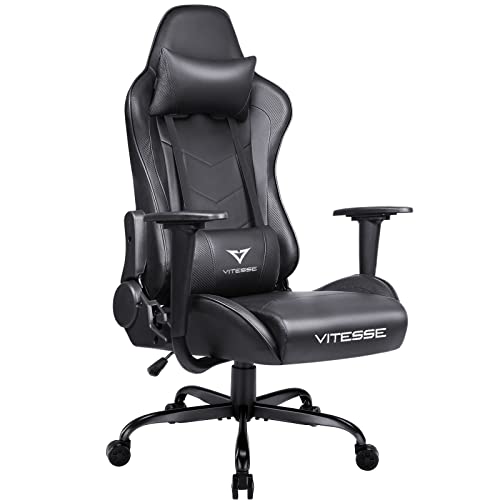 Waleaf, Vitesse Gaming Chair Ergonomic Computer Desk Chair Racing Style Comfortable Chair High Back Swivel Executive Leather Chair