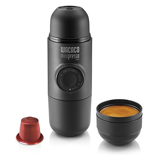 WACACO, WACACO Minipresso NS, Portable Espresso Machine, Compatible with NS Capsules (Nespresso Original Capsules and compatibles)