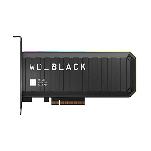 Western Digital, WD_BLACK AN1500 1TB NVMe SSD Add-In-Card,  read speed up to 6500MB/s & write speed up to 4100MB/s