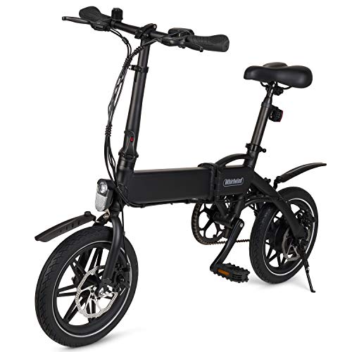 WHIRLWIND, WHIRLWIND C4 Lightweight 250W Electric Bike Adult Foldable Pedal Assist E-Bike with LG Battery, Assembled in UK - Black