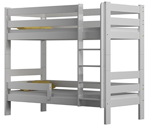 WNM Group, WNM Group Bunk Bed Sophie, two sleeper, pine wood bed frame 180x80 (White)