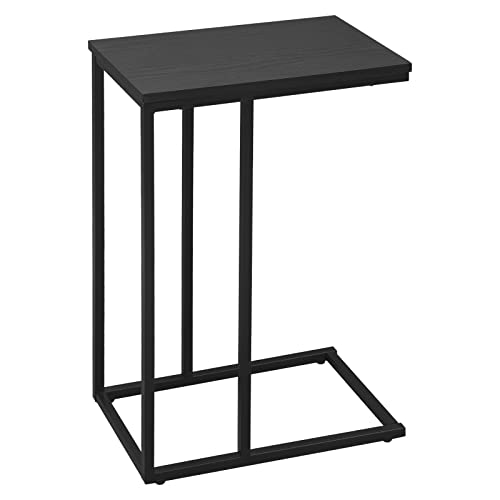 WOLTU, WOLTU End Table Side Table Coffee Table Black for Coffee Laptop with Metal Frame Nightstand Table Beside Table TSG17sz