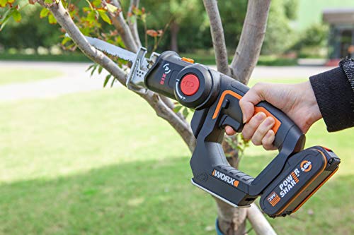 WORX, WORX 20V Cordless Universal Saw WX550.3, PowerShare, Jigsaw and Reciprocating Saw, 2 Saws in 1, Accepts All Standard Blades, 2 Batteries