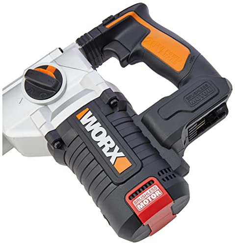 WORX, WORX WX380.9 18V (20V MAX) Cordless Brushless 2.0KG Rotary Hammer - (Tool only - Battery & Charger Sold Separately)