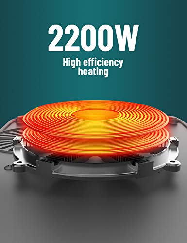 WantJoin, WantJoin Induction Hob Single Induction Cooker 8 Temperature Power Setting Multiple Power Levels with LED Display Electric Cooktop, 2200W