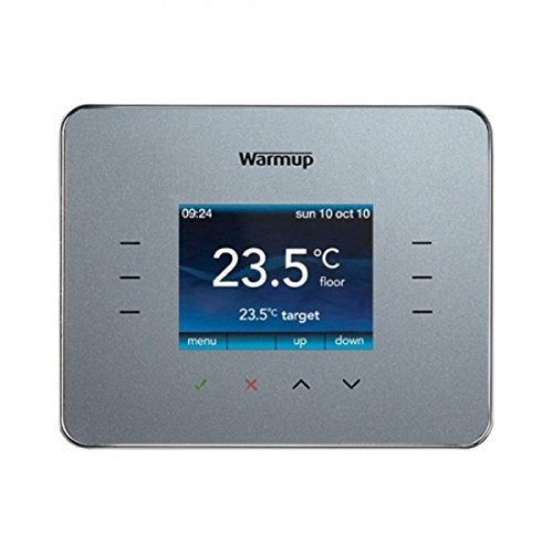 Warmup, Warmup 3ie Digital Touchscreen Thermostat Silver Grey