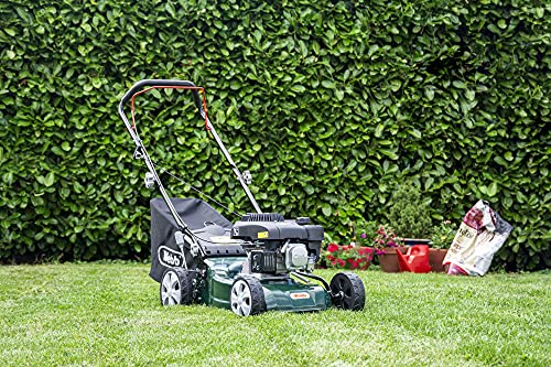 Webb, Webb Classic WER410HP 4 Wheel Petrol Rotary Lawnmower with 7 Cutting Heights, 41cm Cutting Width and 45L Collection Bag - 2 Year