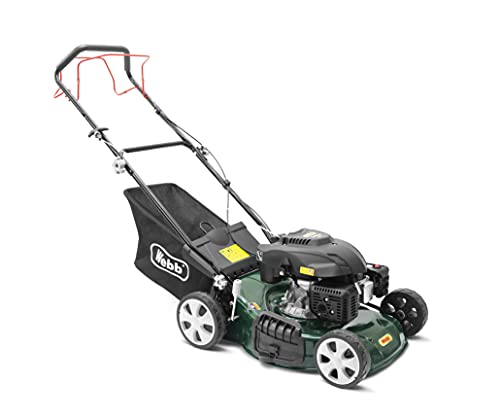 Webb, Webb Classic WER460SP Self Propelled 4 Wheel Petrol Lawnmower with 7 Cutting Heights, 46cm Cutting Width and 55L Collection Bag - 2 Year