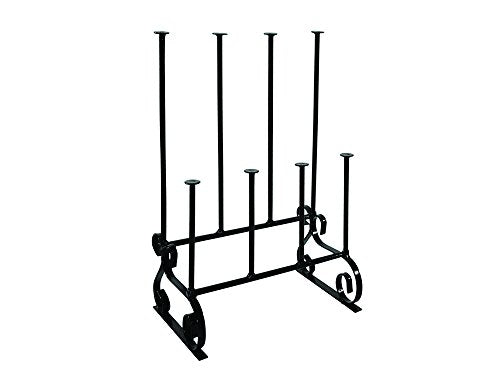 Garden Pride, Wellington Boot Rack / Walking Boot Stand - Black - Metal - Indoor and outdoor - Holds four pairs of Wellies, Walking Boots or Shoes