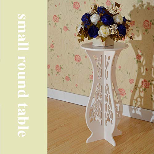 Hollylife, White Small Round Table Desk Coffee Tea Corner Table Side End Occasional Rustic Lampe Plant Sofa Table Rack Stand Home Furniture