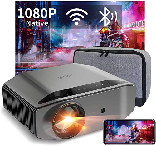 Artlii, Wifi Bluetooth Projector Native 1080p Full HD 8000 Lumen Artlii Energon 2 Video Projector Support 4K 300" Display 60% Zoom
