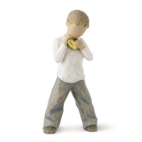 Willow Tree, Willow Tree 26142 Heart of Gold Boy Figurine, Natural, 6.6 x 3.7