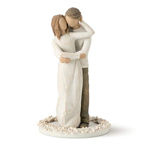 Willow Tree, Willow Tree 27162 Together Cake Topper, Natural, 6 inch
