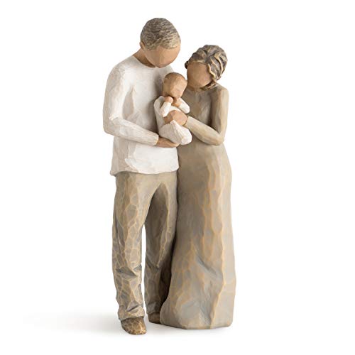 Willow Tree, Willow Tree 27268 We Are Three Figurine, Natural, 5.3 x 4.5