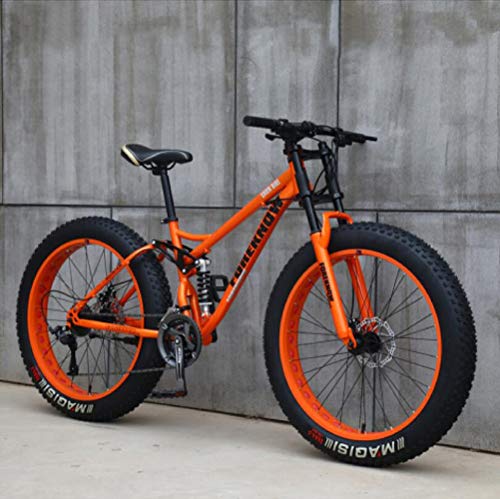 Wind Greeting, Wind Greeting 26" Mountain Bikes,Adult Fat Tire Mountain Trail Bike,24 Speed Bicycle,High-carbon Steel Frame Dual Full Suspension Dual Disc