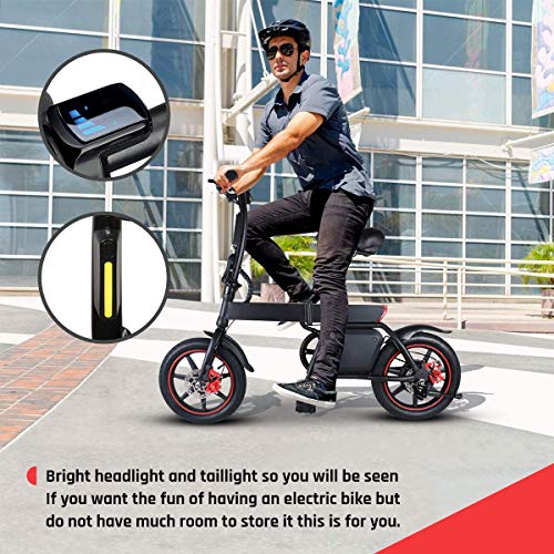 Windway, Windway Electric Bike Folding E-bike for adults, 14inch Wheel, Pedal Assist Commuter Cycling Bicycle, Max Speed 25km/h, Motor 350W