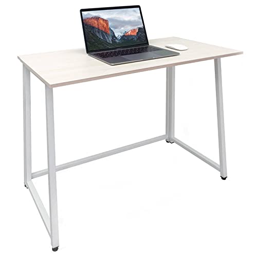 Wistows, Wistows Folding Computer Desk Study Home Office Compact Table (White)