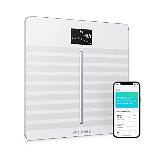 Withings, Withings Body Cardio- Wi-Fi Smart Scale with Body Composition & Heart Rate, White