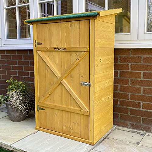 Woodside, Woodside Wooden Garden Storage Cupboard Outdoor Garden Tool Store Shed