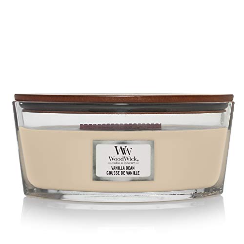 Woodwick, Woodwick Ellipse Scented Candle with Crackling Wick | Vanilla Bean | Up to 50 Hours Burn Time