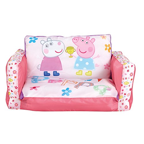 Worlds Apart, Worlds Apart Peppa Pig – Mini Inflatable Convertible Sofa Bed for Kids