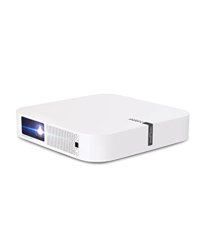 XGIMI, XGIMI Elfin Portable Mini Projector, 1080P WiFi Movie DLP Projector, Smart Home Cinema with 800 ANSI Lumen, Android TV 10, Intelligent