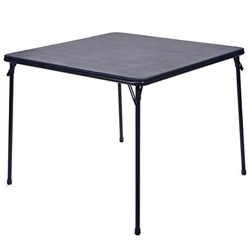 D., XL Series Square Folding Card Table (38') - Easy-to-Use Collapsible Legs for Portability and Storage - Vinyl Upholstery for Convenient Cleaning