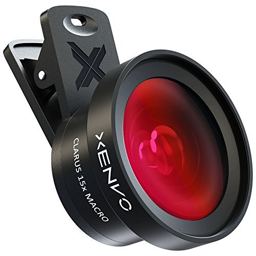 Xenvo, Xenvo Pro Lens Kit for iPhone, Samsung, Pixel, Macro and Wide Angle Lens with LED Light and Travel Case
