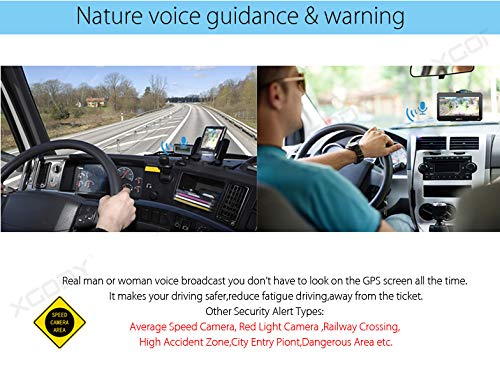 Xgody, Xgody Sat Nav 9 inch GPS Navigation for Car Truck Lorry HGV Motorhome 2022 UK EU Maps with Lifetime Free Map Updates