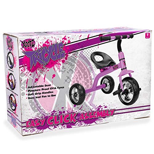 Xootz, Xootz Tricycle for Kids, Trike Easy Clip and Portable - Pink