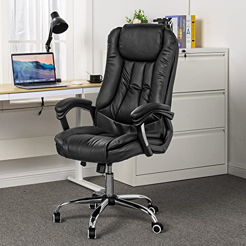 YITAHOME, YITAHOME Executive Office Chair, Ergonomic Desk Chair High Back, Hydrolysis resistant PU Leather Swivel Gaming Computer Chair
